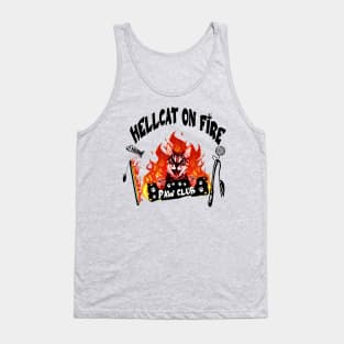 HELLCAT ON FIRE PAW CLUB Tank Top